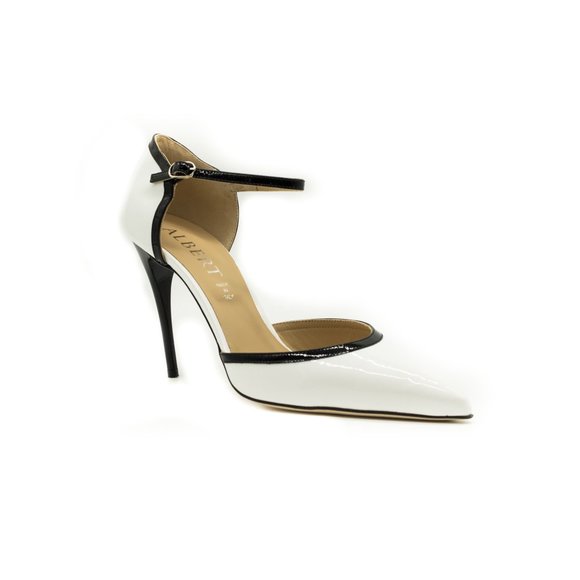 Italian Patent Leather Ankle Strap Pumps - Picture 2 of 5